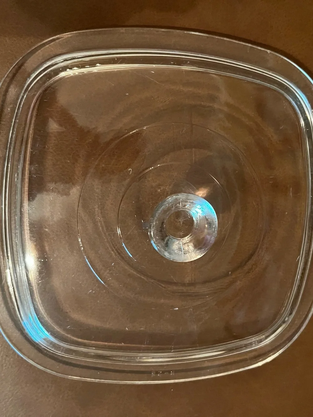 Vtg Corning Ware Blue Sunflower Pattern P-1-B 1 Qt Casserole Dish w/ Glass Lid